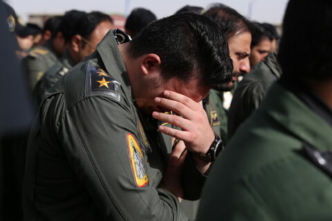 تصاویر/  تشییع شهدای خلبان سانحه جنگنده F7