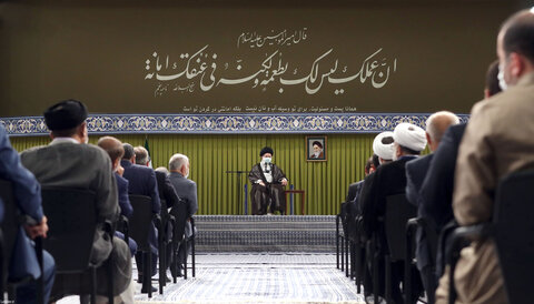 تصاویر/ دیدار رئیس و نمایندگان مجلس شورای اسلامی با رهبر معظم انقلاب