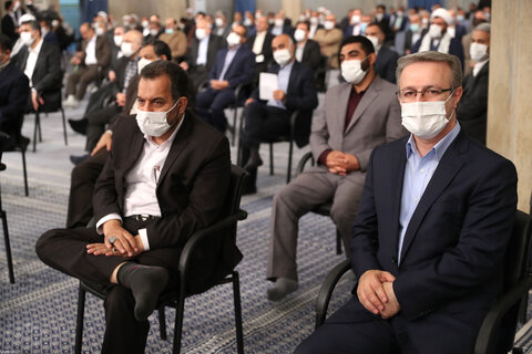 تصاویر/ دیدار رئیس و نمایندگان مجلس شورای اسلامی با رهبر معظم انقلاب