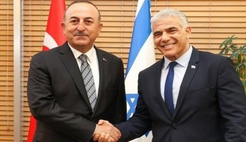 وزیر خارجه ترکیه در اسرائیل