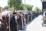 تصاویر/ شهرستان خوی در سوگ امام صادق(ع)