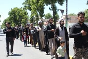 پیاده روی مذهبی عزاداران خورشید ششم در خرم آباد