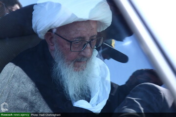 تصاویر / دسته عزاداری شهادت امام جعفر صادق (ع) با حضور آیت الله العظمی وحید خراسانی