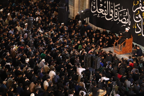 تصاویر/ مراسم عزاداری شهادت امام صادق(ع) در مسجد اعظم