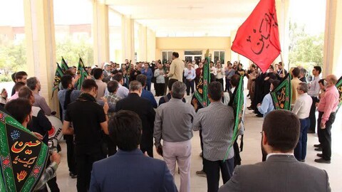 تصاویر/مراسم عزاداری سالروز شهادت امام جعفر صادق علیه السلام در دانشگاه کاشان