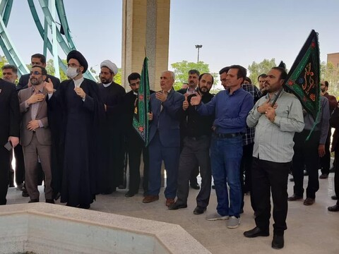 تصاویر/مراسم عزاداری سالروز شهادت امام جعفر صادق علیه السلام در دانشگاه کاشان