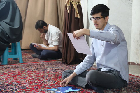 تصاویر / آزمون  مرور سه هفته دروس اصلی طلاب مدرسه علمیه صالحیه قزوین