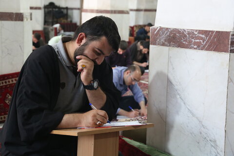 تصاویر / آزمون  مرور سه هفته دروس اصلی طلاب مدرسه علمیه صالحیه قزوین