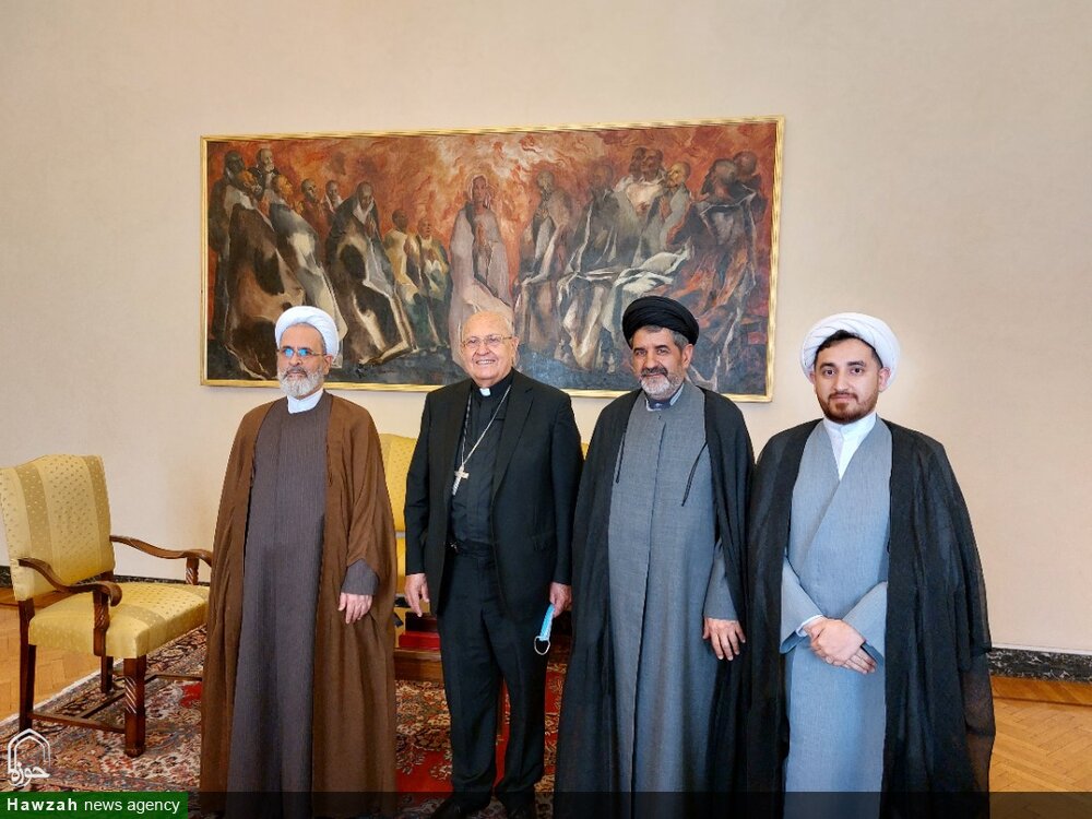 Ayatollah Arafi meets with Cardinal Leonardo Sandri