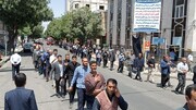 تصاویر/ عزاداری خیابانی مردم میاندوآب در سالروز رحلت امام خمینی (ره)