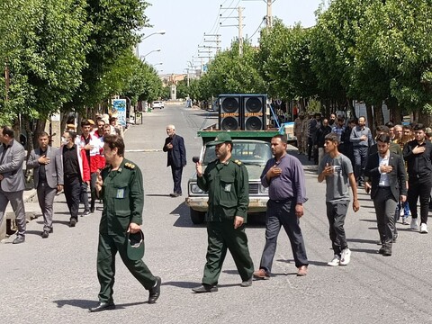 عزاداری خیابانی مردم پلدشت در سالروز رحلت امام خمینی(ره)