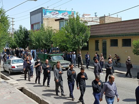 عزاداری خیابانی مردم پلدشت در سالروز رحلت امام خمینی(ره)