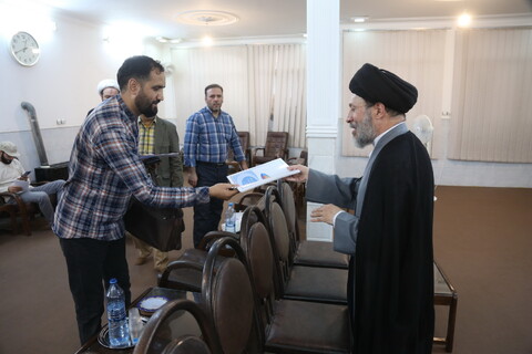 تصاویر/ نشست خبری برگزاری مراسم نکوداشت مرحوم آیت‌الله العظمی سید سعید حکیم در نجف اشرف