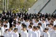 فیلم | سرود سلام فرمانده دانش آموزان شهرک نظام آباد قزوین