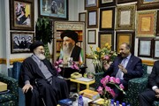 Photo/ Grand Ayatollah Marashi Najafi's Library Receives Iraqi Minister of Culture