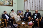 تصاویر/ دیدار وزیر فرهنگ عراق با نماینده آیت الله العظمی سیستانی