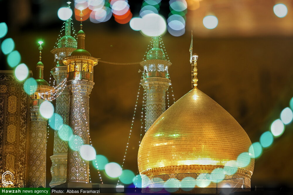 بالصور/ أجواء مرقد السيدة المعصومة عليها السلام في ذكرى ولادة الإمام الرضا (ع)