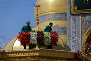 Photo/ Imam Reza Holy Shrine Flower Decoration on the Occasion of His Birth Anniversary