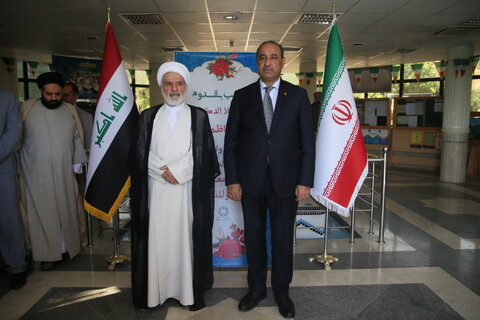 تصاویر/ بازدید وزیر فرهنگ عراق از دانشگاه ادیان و مذاهب اسلامی