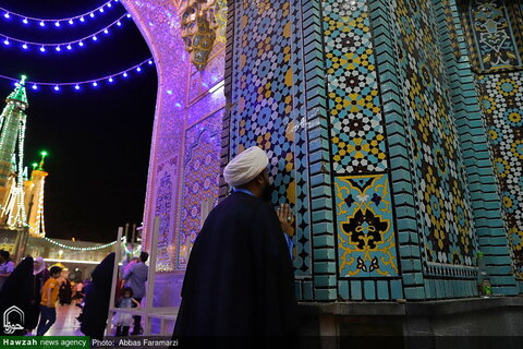 بالصور/ أجواء مرقد السيدة المعصومة عليها السلام في ذكرى ولادة الإمام الرضا (ع)