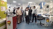 بازدید حجت الاسلام والمسلمین خوانساری از بیمارستان تخصصی امیرالمومنین(ع)