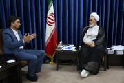 Photo/ Ayatollah Arafi Receives CEO of Mehr Iran Bank
