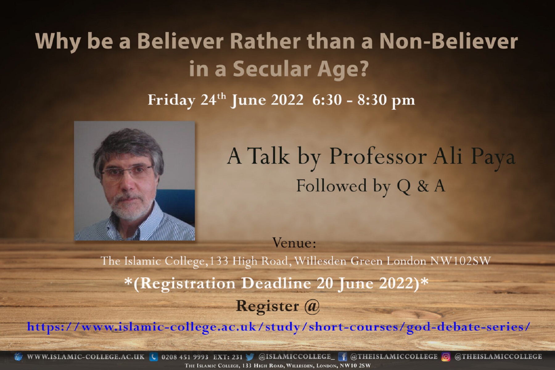 Why Be a Believer Rather Than a Non-Believer in a Secular World?