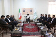 تصاویر/ دیدار ریاست شورای عالی استانهای کشور با آیت الله حسینی بوشهری
