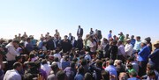 رئیس جمهور در جمع کشاورزان شرق اصفهان حضور یافت