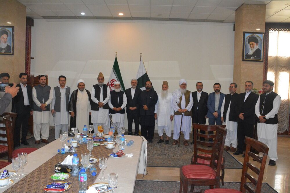 ملی یکجہتی کونسل پاکستان کے اعلٰی سطحی وفد کی جمہوری اسلامی ایران کے سفیر سے ملاقات