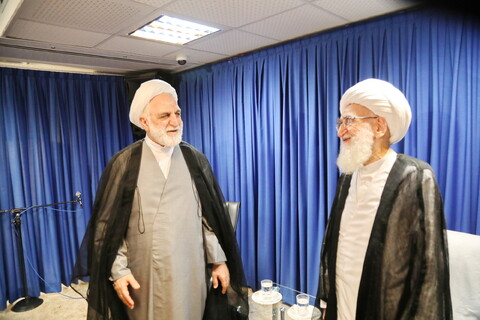 Photo/ Grand Ayatollah Noori Hamedani Meets Iran Judiciary Chief