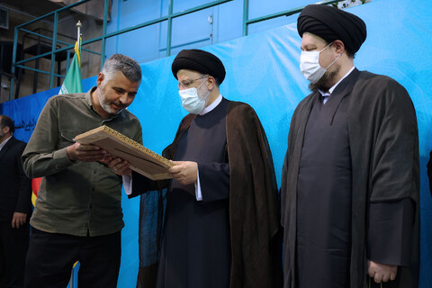 تصاویر/ اجتماع مردمی هسته‌های جهاد، پیشرفت در حسینیه جماران