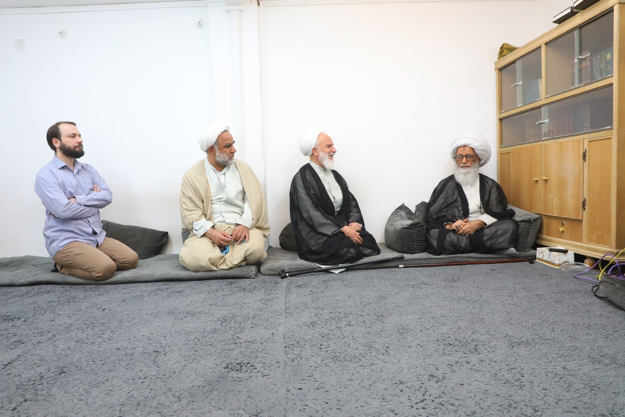 ممثل آية الله الخامنئي في قم المقدسة يلتقي بآية الله النجفي