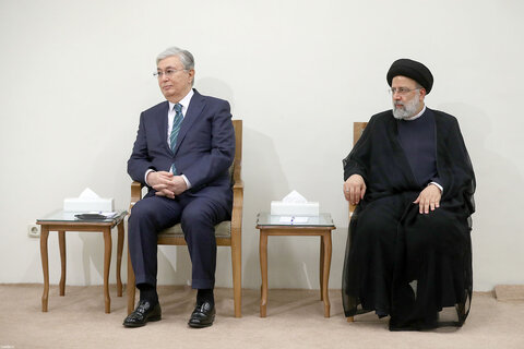 تصاویر/ دیدار رئیس‌جمهور قزاقستان با رهبر انقلاب اسلامی