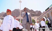 فیلم | اجرای سرود سلام فرمانده در گلزار شهدای کرمان