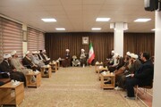 تصاویر/ جلسه هیئت اندیشه ورز مدارس علمیه  کردستان در دفتر نماینده ولی فقیه