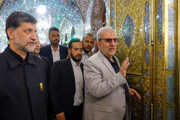 Photo/ Executive Custodian of Imam Hussein Holy Shrine Visits Mashhad