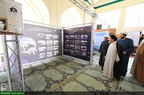 بالصور/ ممثل الولي الفقيه في محافظة أذربيجان الغربية يتفقد معرض إنجازات التبليغ الإسلامي