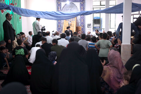 تصاویر/ حضور رئیس جمهور در مسجد امام خمینی(ره) محل جوادیه بجنورد