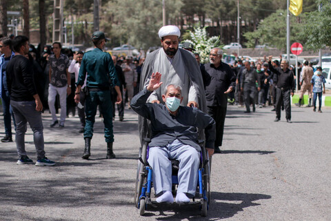 تشییع جانباز شهید علی یاری در بیرجند برگزار شد