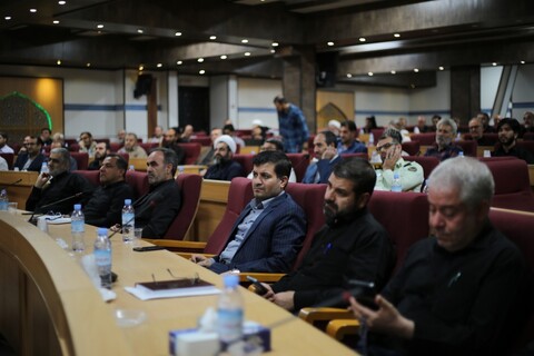 تصاویر/ اجتماع مدیران موکب‌های اربعینی در استانداری قم