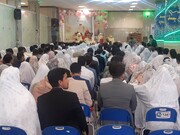 تصاویر/ جشن ازدواج ۱۵۰ زوج جوان در آستان مقدس علی بن باقر(ع) اردهال کاشان
