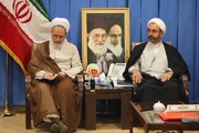 Photo/ Ayatollah Arafi's presence in council of Ilam Province seminaries