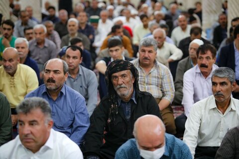 تصاویر/حضور رئیس جمهور در نماز جمعه اهل سنت سنندج