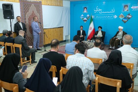 تصاویر/ نشست خبری رئیس جمهور با خبرنگاران کردستان