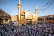 بالصور/  إقامة صلاة عيد الأضحى المبارك في الصحن العلوي الشريف