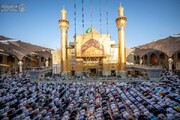 تصاویر/ نجف اشرف حرم امام علی علیہ السلام میں نماز عید الاضحی کے مناظر