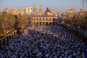 Photo/ Eid al-Adha prayer hold at square between two holy shrines of Imam Hossein and Aba al-Fadl al-Abbas (PBUT)