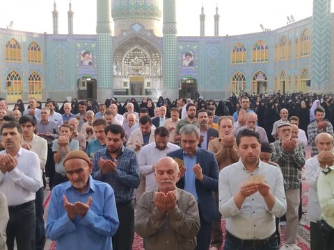 تصاویر: نماز عید قربان دراستان مقدس هلال بن علی آران وبیدگل