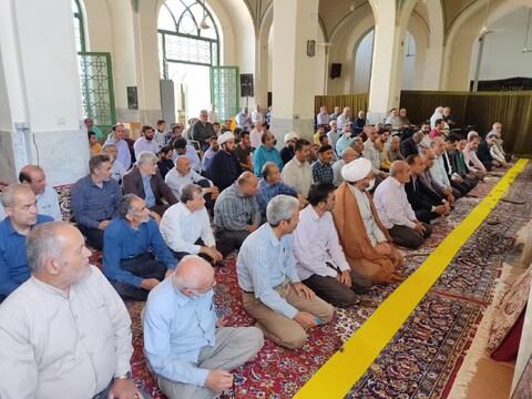 تصاویر/ سوژه های نمازجمعه قمصر